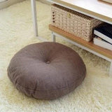 Lubha - Coussin de méditation rond - Coton Lin - My Shop Yoga